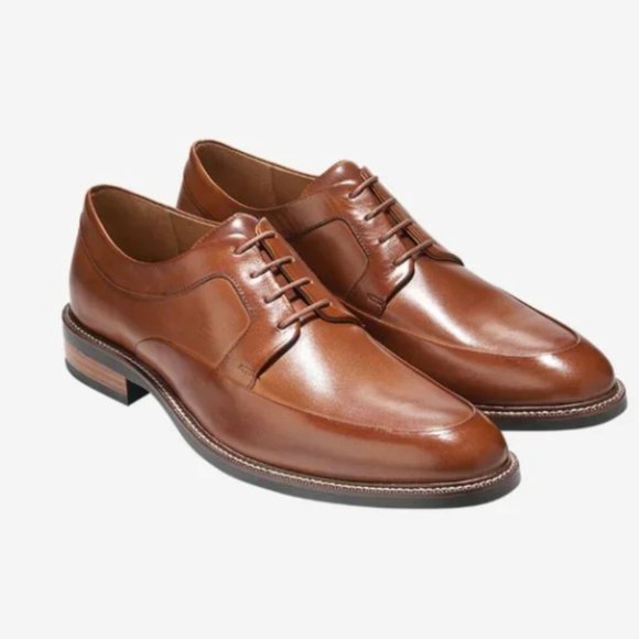 Cole Haan Other - Cole Haan Warren Oxford Leather Dress Apron Shoe Dark Maple SZ 10.5